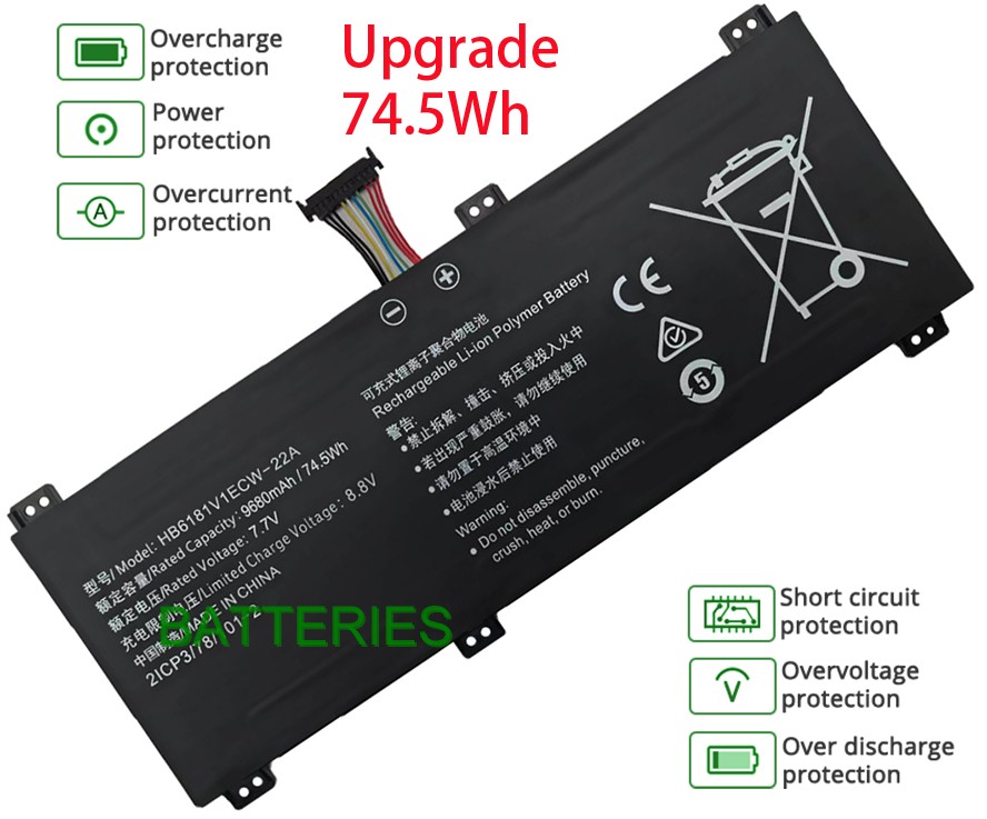 HUAWEI Honor MagicBook HYLR-WFP9 battery